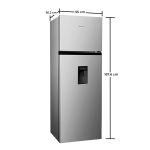 Hisense Refrigeradora 8.8p³ inverter con dispensador de agua rt1n250